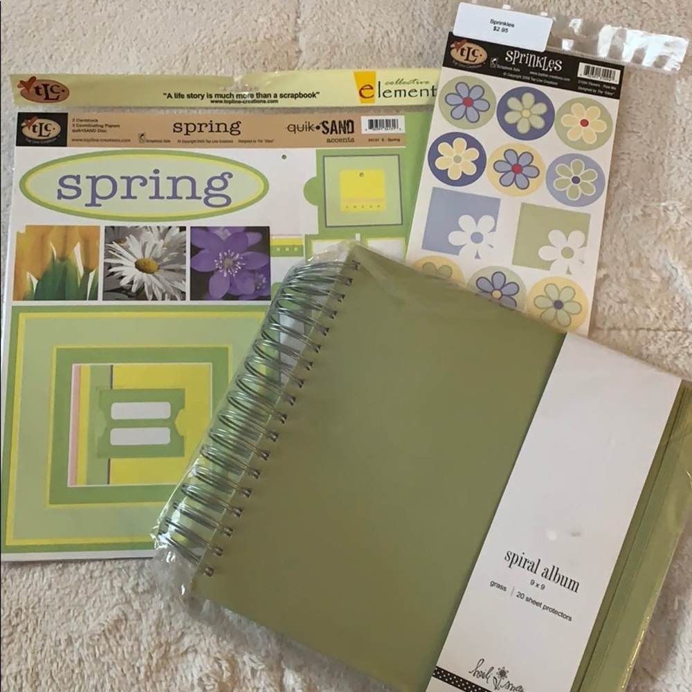 New scrapbooking lot 3 pc album & paper accents Heidi Swapp - Picture 2 of 8